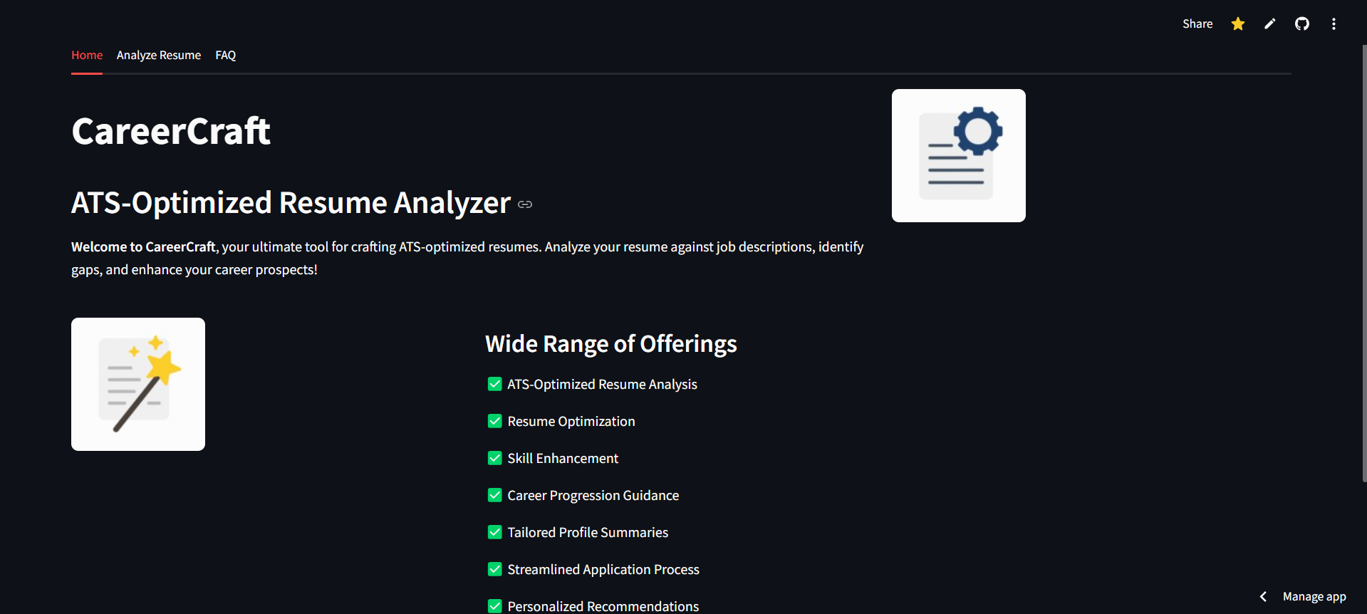 Resume ATS Tracker screenshot 1