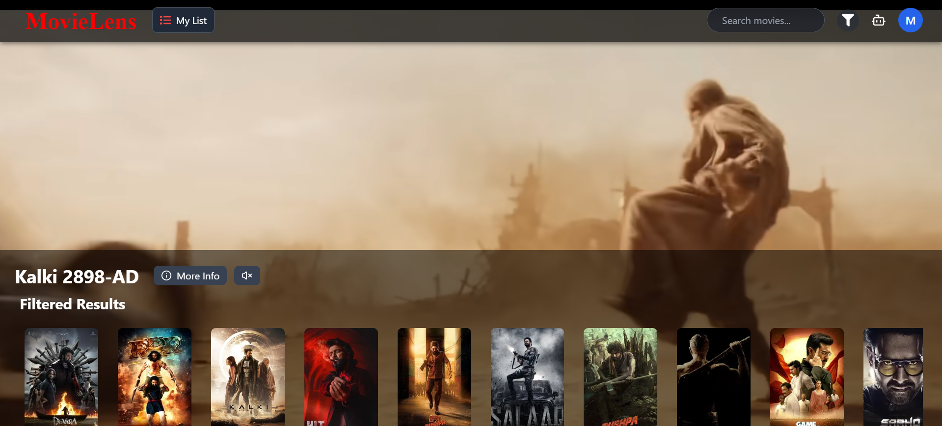 MovieLens GPT screenshot 2